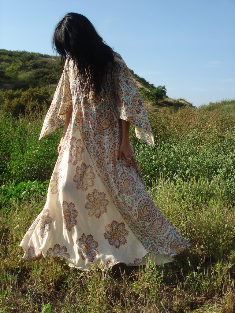 slim fit dress slacks Gold Dust Woman Dress – Stevie Nicks-Inspired Tiered Maxi | Silk Blend main image 1